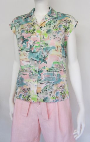 Kurs Bluse zur Bermudas